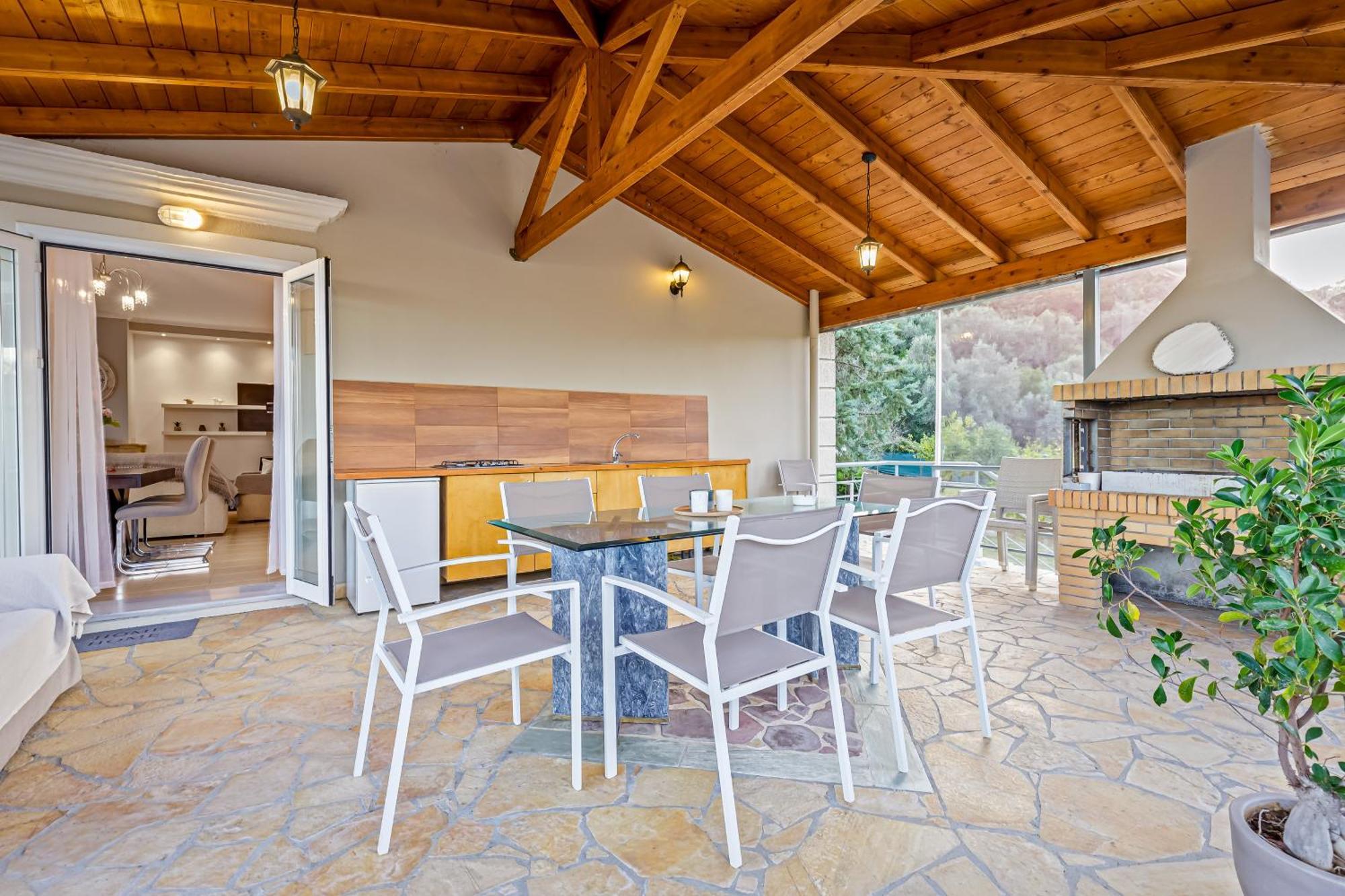 Villa Olivia Corfu - Amazing Sea-View 3 Bedroom Villa With A Pool Gazátika Exterior foto