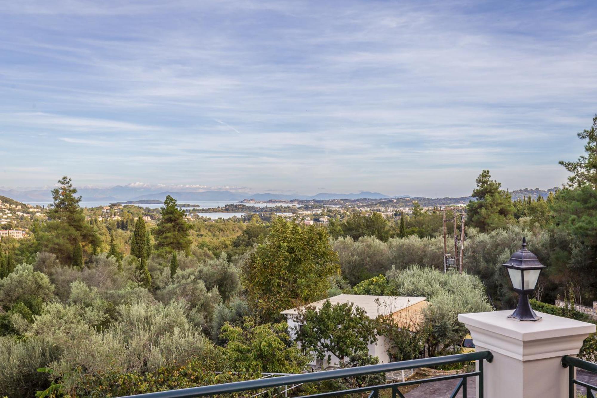 Villa Olivia Corfu - Amazing Sea-View 3 Bedroom Villa With A Pool Gazátika Exterior foto